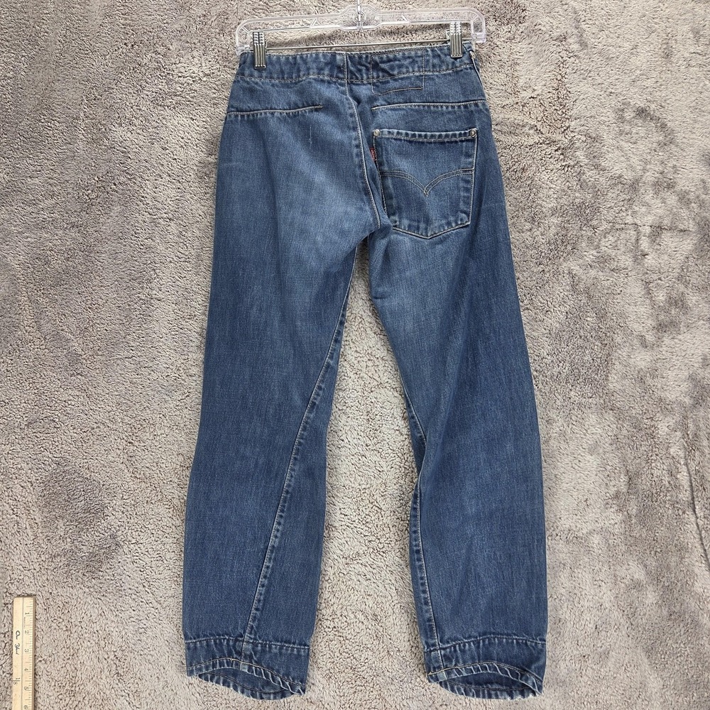 Vintage Levis Engineered Jeans Mens Blue Twisted Zip Fly One Pocket Fits 26x26